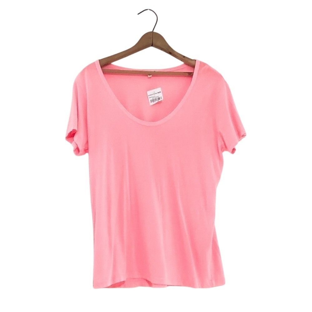 NWT SUNDRY Peach‎ Pop Scoop Neck Cotton/Modal T-Shirt - Size Large